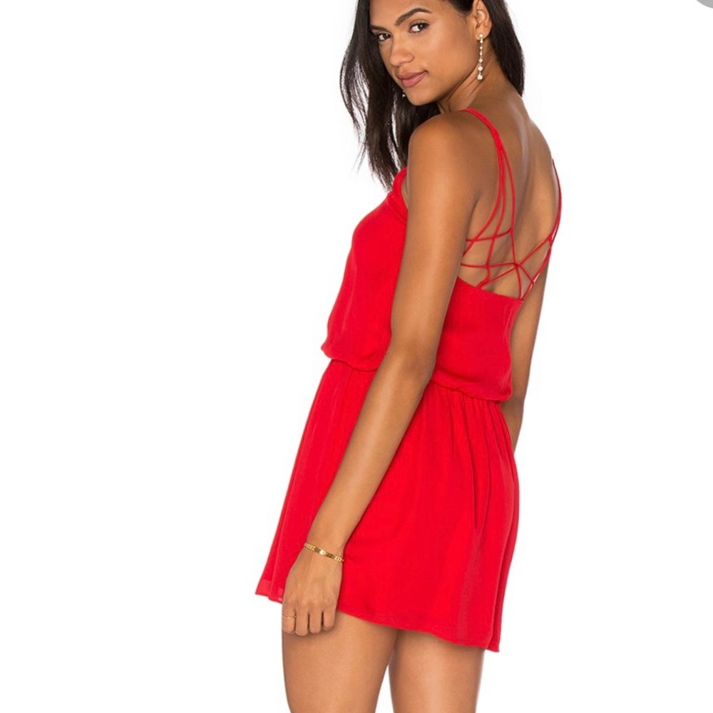 Haute Hippie red mini dress
